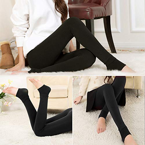 AimTop 2 Pack Leggins Termicos Mujer, Leggins Mujer Invierno Terciopelo Elástico Leggings Mujer Invierno, Mallas Termicas Mujer Pantalon Termico, Leggings Negros