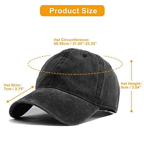 AINCIY Sombrero de Gorra Vintage Vidas Deplorables importan Seis Paneles de impresión 3D Sombrero de béisbol Ajustable para Unisex Natural