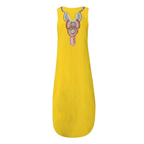 Aini Mujer Verano De Playa Vestido Estampado Vestido De Lino Y AlgodóN Sin Mangas Vestidos De Fiesta para Bodas Talla Grandes Vestidos Playa Mujer Vestidos Casuales Vestido Midi Vestido Verano Aini Mujer Verano De Playa Vestido Estampado Vestido De Lino Y AlgodóN Sin Mangas Vestidos De Fiesta para Bodas Talla Grandes Vestidos Playa Mujer Vestidos Casuales Vestido Midi Vestido Verano