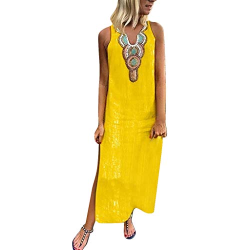 Aini Mujer Verano De Playa Vestido Estampado Vestido De Lino Y AlgodóN Sin Mangas Vestidos De Fiesta para Bodas Talla Grandes Vestidos Playa Mujer Vestidos Casuales Vestido Midi Vestido Verano Aini Mujer Verano De Playa Vestido Estampado Vestido De Lino Y AlgodóN Sin Mangas Vestidos De Fiesta para Bodas Talla Grandes Vestidos Playa Mujer Vestidos Casuales Vestido Midi Vestido Verano