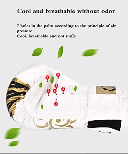 Ainsleyer Guantes de Boxeo Niño Adulto Guantes de PU Respirable Cómodo Sanda Lucha Muay Thai profesión formación Guantes,Blanco,Children's Ainsleyer Guantes de Boxeo Niño Adulto Guantes de PU Respirable Cómodo Sanda Lucha Muay Thai profesión formación Guantes,Blanco,Children's