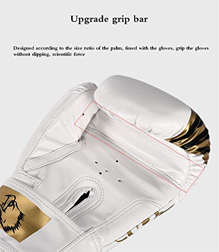 Ainsleyer Guantes de Boxeo Niño Adulto Guantes de PU Respirable Cómodo Sanda Lucha Muay Thai profesión formación Guantes,Blanco,Children's Ainsleyer Guantes de Boxeo Niño Adulto Guantes de PU Respirable Cómodo Sanda Lucha Muay Thai profesión formación Guantes,Blanco,Children's