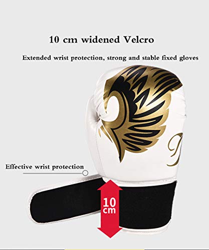 Ainsleyer Guantes de Boxeo Niño Adulto Guantes de PU Respirable Cómodo Sanda Lucha Muay Thai profesión formación Guantes,Blanco,Children's Ainsleyer Guantes de Boxeo Niño Adulto Guantes de PU Respirable Cómodo Sanda Lucha Muay Thai profesión formación Guantes,Blanco,Children's