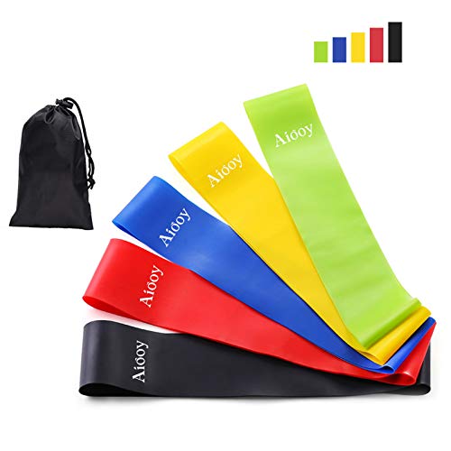 Aiooy Bandas Elasticas Fitness,Cintas Elasticas Fitness,Bandas Elásticas en Bucle Set,Bandas de Resistencia,5 Bandas Resistencia para Yoga, Pilates, Fisioterapia,Gimnasio y Ejercicio en casa Aiooy Bandas Elasticas Fitness,Cintas Elasticas Fitness,Bandas Elásticas en Bucle Set,Bandas de Resistencia,5 Bandas Resistencia para Yoga, Pilates, Fisioterapia,Gimnasio y Ejercicio en casa