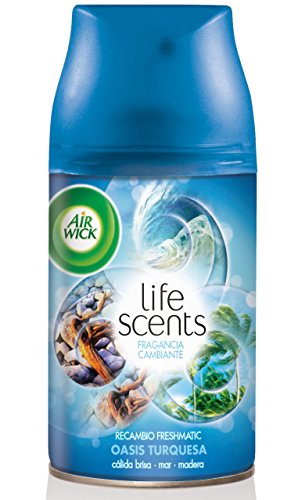 Air Wick Ambientador Freshmatic Max Recambio Life Scents Oasis de Turquesa