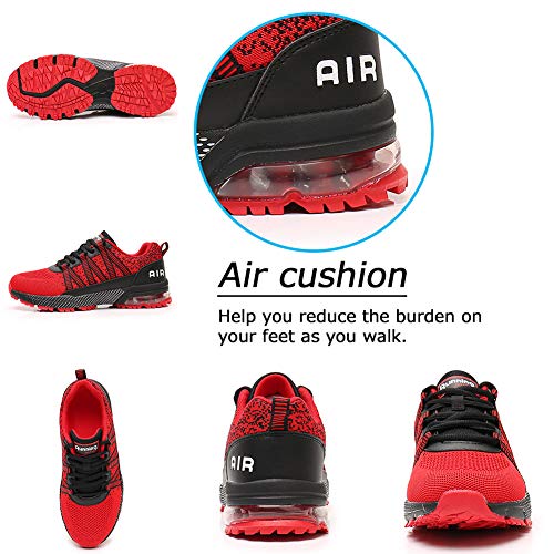 Air Zapatillas Running Mujer Tenis de Deportivas Casual para Correr Gimnasio Bambas Red 37