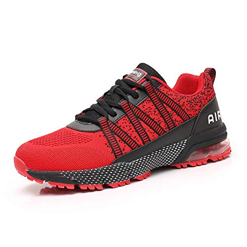 Air Zapatillas Running Mujer Tenis de Deportivas Casual para Correr Gimnasio Bambas Red 37