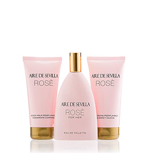 Aire de Sevilla Set de Belleza Edición Rosè - Body Milk / Eau de Toilette / Gel de baño y ducha para mujer Aire de Sevilla Set de Belleza Edición Rosè - Body Milk / Eau de Toilette / Gel de baño y ducha para mujer