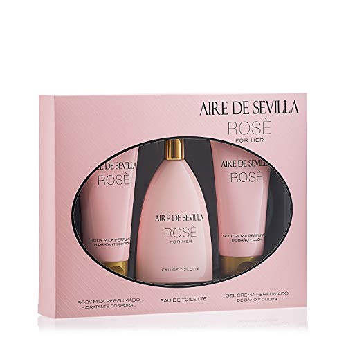 Aire de Sevilla Set de Belleza Edición Rosè - Body Milk / Eau de Toilette / Gel de baño y ducha para mujer Aire de Sevilla Set de Belleza Edición Rosè - Body Milk / Eau de Toilette / Gel de baño y ducha para mujer
