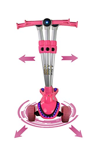 Airel Patinete 3 Ruedas | Scooter para Niños Plegable | Scooter para Niños con Música y Vapor | Patinete con Luces | Scooter para Niños | Patinete para Niños de 3-8 Años (Rosa-Caramelo) Airel Patinete 3 Ruedas | Scooter para Niños Plegable | Scooter para Niños con Música y Vapor | Patinete con Luces | Scooter para Niños | Patinete para Niños de 3-8 Años (Rosa-Caramelo)