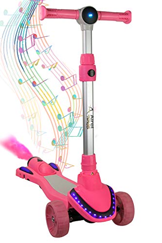 Airel Patinete 3 Ruedas | Scooter para Niños Plegable | Scooter para Niños con Música y Vapor | Patinete con Luces | Scooter para Niños | Patinete para Niños de 3-8 Años (Rosa-Caramelo) Airel Patinete 3 Ruedas | Scooter para Niños Plegable | Scooter para Niños con Música y Vapor | Patinete con Luces | Scooter para Niños | Patinete para Niños de 3-8 Años (Rosa-Caramelo)