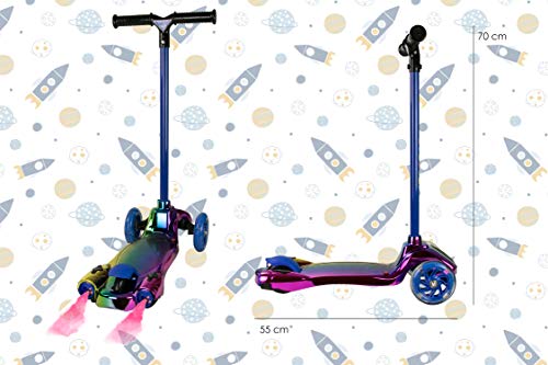 Airel Patinete 3 Ruedas | Scooter para Niños Plegable | Scooter para Niños con Música y Vapor | Patinete con Luces | Scooter para Niños | Patinete para Niños de 3-8 Años (Arcoiris-Arcoiris) Airel Patinete 3 Ruedas | Scooter para Niños Plegable | Scooter para Niños con Música y Vapor | Patinete con Luces | Scooter para Niños | Patinete para Niños de 3-8 Años (Arcoiris-Arcoiris)