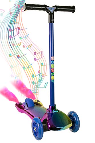 Airel Patinete 3 Ruedas | Scooter para Niños Plegable | Scooter para Niños con Música y Vapor | Patinete con Luces | Scooter para Niños | Patinete para Niños de 3-8 Años (Arcoiris-Arcoiris) Airel Patinete 3 Ruedas | Scooter para Niños Plegable | Scooter para Niños con Música y Vapor | Patinete con Luces | Scooter para Niños | Patinete para Niños de 3-8 Años (Arcoiris-Arcoiris)