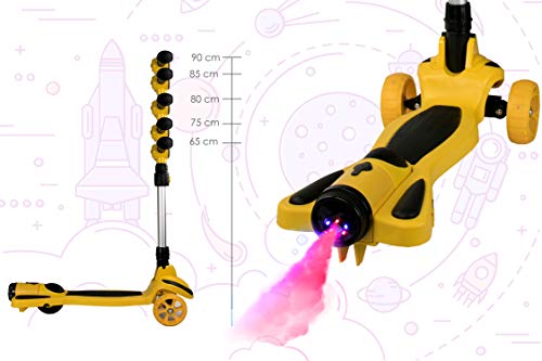 Airel Patinete 3 Ruedas | Scooter para Niños Plegable | Scooter para Niños con Música y Vapor | Patinete con Luces | Scooter para Niños | Patinete para Niños de 3-8 Años (Amarillo) Airel Patinete 3 Ruedas | Scooter para Niños Plegable | Scooter para Niños con Música y Vapor | Patinete con Luces | Scooter para Niños | Patinete para Niños de 3-8 Años (Amarillo)