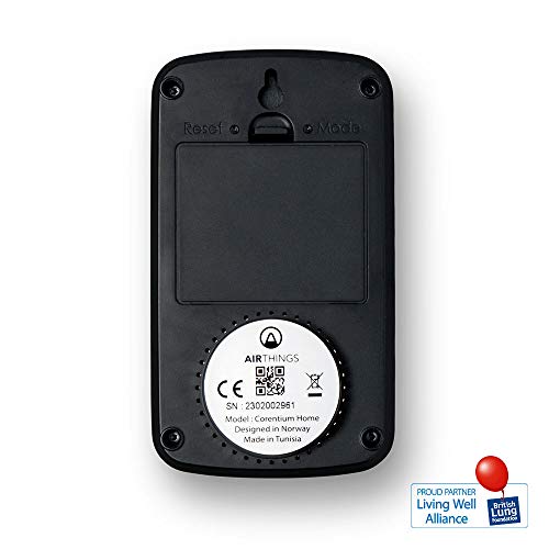 Airthings Corentium Home - Detector de gas radón, versión internacional en Bq/m Airthings Corentium Home - Detector de gas radón, versión internacional en Bq/m