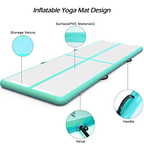 Airtrack Gimnasia, joylink 10cm Espeso 3M Airtrack Colchoneta Inflable Tumbling Gimnasia Pista de Aire para Gimnasia de Entrenamiento Alfombrillas para Uso Doméstico/Formación/Playa Airtrack Gimnasia, joylink 10cm Espeso 3M Airtrack Colchoneta Inflable Tumbling Gimnasia Pista de Aire para Gimnasia de Entrenamiento Alfombrillas para Uso Doméstico/Formación/Playa