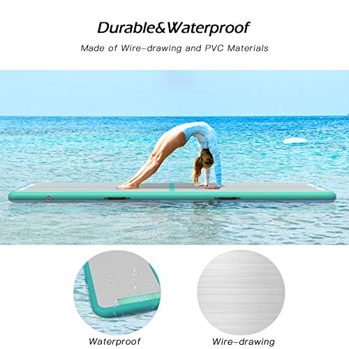 Airtrack Gimnasia, joylink 10cm Espeso 3M Airtrack Colchoneta Inflable Tumbling Gimnasia Pista de Aire para Gimnasia de Entrenamiento Alfombrillas para Uso Doméstico/Formación/Playa Airtrack Gimnasia, joylink 10cm Espeso 3M Airtrack Colchoneta Inflable Tumbling Gimnasia Pista de Aire para Gimnasia de Entrenamiento Alfombrillas para Uso Doméstico/Formación/Playa