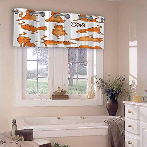 Aishare Store - Cenefa de cortina aislada, con ojales, para hacer posición, ejercicio, gimnasia, estilo de vida saludable, 106,7 cm de ancho x 45,7 cm de largo, para ventanas (1 panel) Aishare Store - Cenefa de cortina aislada, con ojales, para hacer posición, ejercicio, gimnasia, estilo de vida saludable, 106,7 cm de ancho x 45,7 cm de largo, para ventanas (1 panel)