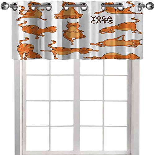 Aishare Store - Cenefa de cortina aislada, con ojales, para hacer posición, ejercicio, gimnasia, estilo de vida saludable, 106,7 cm de ancho x 45,7 cm de largo, para ventanas (1 panel) Aishare Store - Cenefa de cortina aislada, con ojales, para hacer posición, ejercicio, gimnasia, estilo de vida saludable, 106,7 cm de ancho x 45,7 cm de largo, para ventanas (1 panel)