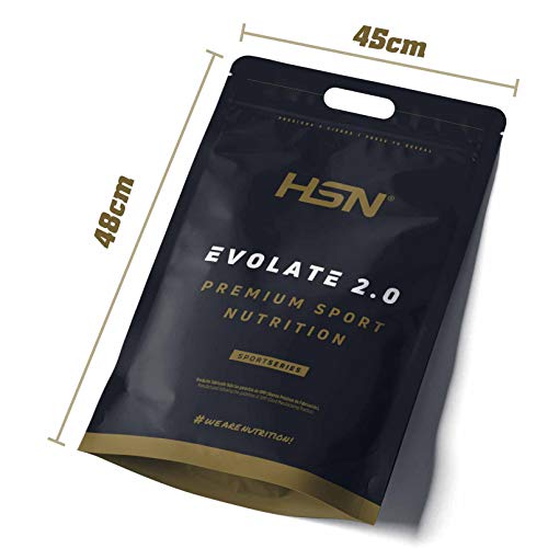 Aislado de Proteína de Suero de HSN Evolate 2.0 | Whey Protein Isolate | Proteína CFM + Enzimas Digestivas (Digezyme) + Ganar Masa Muscular | Vegetariana, Sin Gluten, Sin Soja, Chocolate, 4Kg