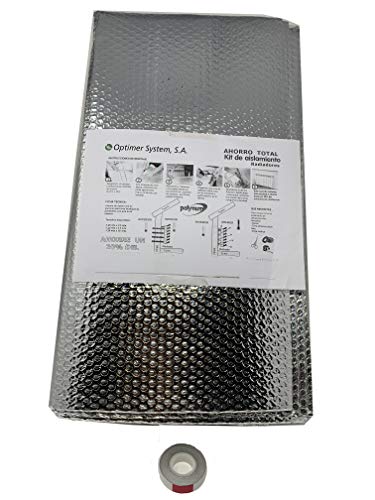 Aislamiento térmico multicapa para frío y calor - 3m2 - para techos, paredes, contadores de agua, cajones de persiana, automoción y puertas de garaje Aislamiento térmico multicapa para frío y calor - 3m2 - para techos, paredes, contadores de agua, cajones de persiana, automoción y puertas de garaje