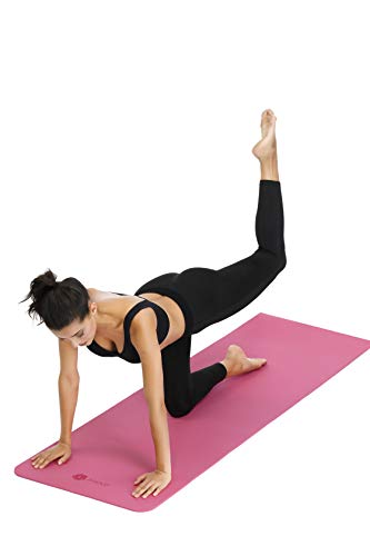 Aisoco Estera de Yoga TPE Premium, Antideslizante, respetuosa con el Medio Ambiente, respetuosa con la Piel, con Bolso y Correa de Transporte (6mm, Grey)