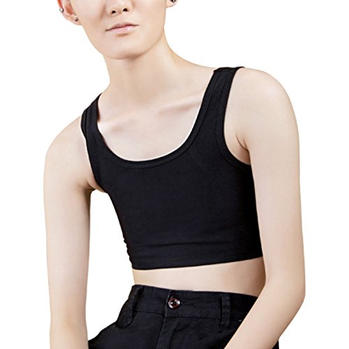 AIVTALK Binder Trans Cosplay Chaleco Camisetas Tomboy Leisbian FTM Faja de Pecho Plano Sujetador Bra Transpirable Silm