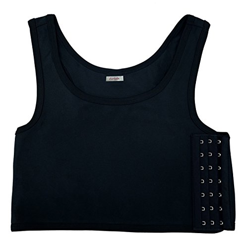AIVTALK Binder Trans Cosplay Chaleco Camisetas Tomboy Leisbian FTM Faja de Pecho Plano Sujetador Bra Transpirable Silm AIVTALK Binder Trans Cosplay Chaleco Camisetas Tomboy Leisbian FTM Faja de Pecho Plano Sujetador Bra Transpirable Silm