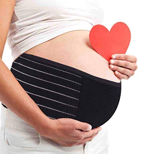 AIWITHPM Cinturón Apoyo Embarazada, Maternidad Faja, Premamá Banda - Aliviar el Dolor de Espalda, Ajustable (Negro) AIWITHPM Cinturón Apoyo Embarazada, Maternidad Faja, Premamá Banda - Aliviar el Dolor de Espalda, Ajustable (Negro)