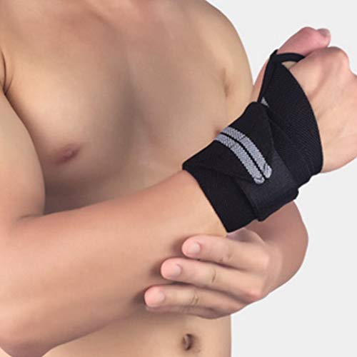 aixu Muñequera Ajustable Correa De Compresión Manga Antideslizante para Tendinitis por Esguince Negro Y Gris