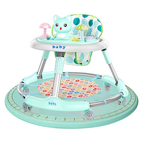 AJAMQ Andador para Bebé Primeros Pasos Andador Redondo Multifuncional Baby Go, Andador Plegable De Música para Niños Pequeños De Primer Paso con Bandeja De Alimentación AJAMQ Andador para Bebé Primeros Pasos Andador Redondo Multifuncional Baby Go, Andador Plegable De Música para Niños Pequeños De Primer Paso con Bandeja De Alimentación