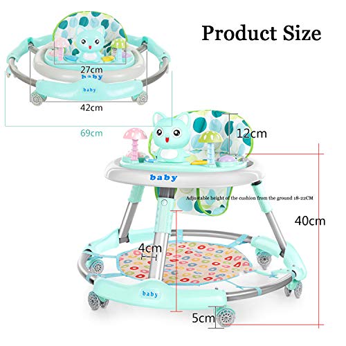 AJAMQ Andador para Bebé Primeros Pasos Andador Redondo Multifuncional Baby Go, Andador Plegable De Música para Niños Pequeños De Primer Paso con Bandeja De Alimentación AJAMQ Andador para Bebé Primeros Pasos Andador Redondo Multifuncional Baby Go, Andador Plegable De Música para Niños Pequeños De Primer Paso con Bandeja De Alimentación