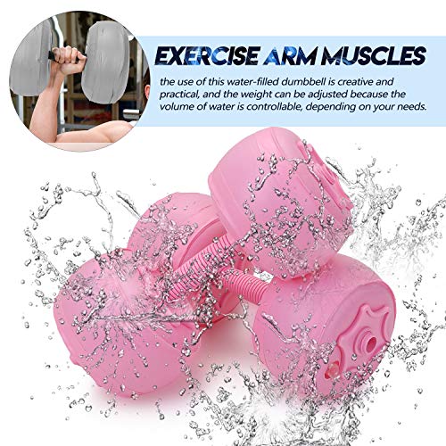 Ajcoflt Lady Fitness Water Dumbbell Home Fitness Inyección de Agua Pequeña mancuerna Portátil Práctica Mancuerna Artefacto de pérdida de Peso