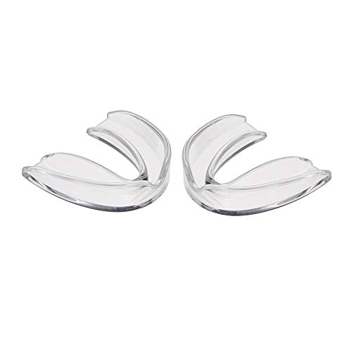 Ajcoflt Protector bucal para rechinar los dientes con estuche de almacenamiento 2PCS Protector bucal moldeable Night Guard para rechinar los dientes Ajcoflt Protector bucal para rechinar los dientes con estuche de almacenamiento 2PCS Protector bucal moldeable Night Guard para rechinar los dientes
