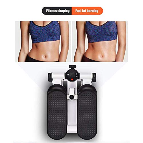 AJH Mini máquina de Ejercicios Paso a Paso, Paso a Paso hidráulico con Pantalla LCD, Paso a Paso para Gimnasio en casa, Equipo de Fitness Multifuncional Femenino,