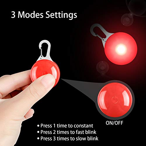 AJOXEL 6 PCS Luz para Perros LED con Collar Perro, Collar de Perro con Luz LED Collar de Seguridad LED para Perros, 3 Modos Intermitente Luces Batería Incluida con 6 Pilas de Repuesto AJOXEL 6 PCS Luz para Perros LED con Collar Perro, Collar de Perro con Luz LED Collar de Seguridad LED para Perros, 3 Modos Intermitente Luces Batería Incluida con 6 Pilas de Repuesto