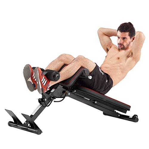 Ajustable De Fitness Cabra del Músculo Recto Abdominal Ejercitador Banco Multifuncional Prensa Presidente De Fitness (Color : Black)