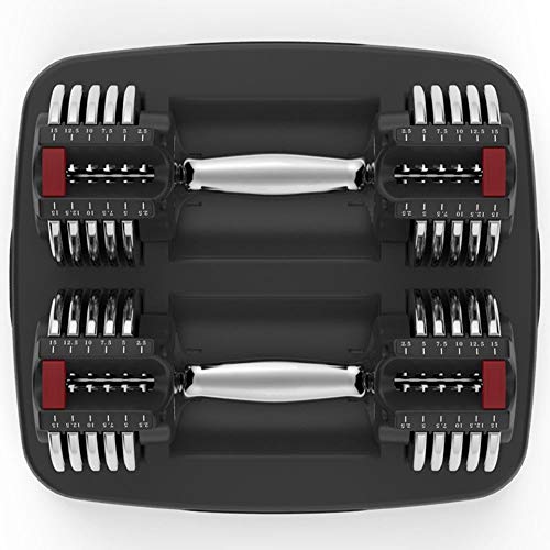Ajustable Dumbbell Set de Fitness con Mancuernas Dial Home Fitness Products Mancuernas Hombres Gym Equipment Mancuernas Pair for Hombre y Mujer con el Soporte del Peso Total de 30 Libras Ajustable Dumbbell Set de Fitness con Mancuernas Dial Home Fitness Products Mancuernas Hombres Gym Equipment Mancuernas Pair for Hombre y Mujer con el Soporte del Peso Total de 30 Libras