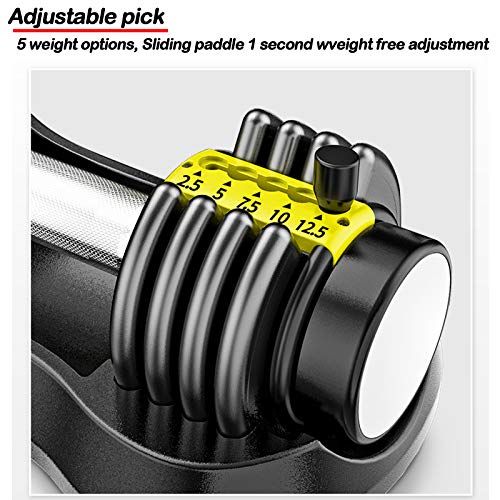 Ajustable Dumbbell Set – Tamaño Compacto y Mango Antideslizante y Giratorio – 5 Velocidades De Peso Rápido Levantamiento De Pesas Ajustable 2 Pack Ajustable Dumbbell Set – Tamaño Compacto y Mango Antideslizante y Giratorio – 5 Velocidades De Peso Rápido Levantamiento De Pesas Ajustable 2 Pack