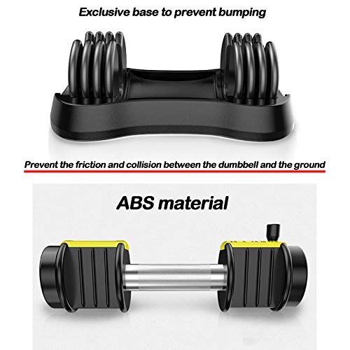 Ajustable Dumbbell Set – Tamaño Compacto y Mango Antideslizante y Giratorio – 5 Velocidades De Peso Rápido Levantamiento De Pesas Ajustable 2 Pack Ajustable Dumbbell Set – Tamaño Compacto y Mango Antideslizante y Giratorio – 5 Velocidades De Peso Rápido Levantamiento De Pesas Ajustable 2 Pack