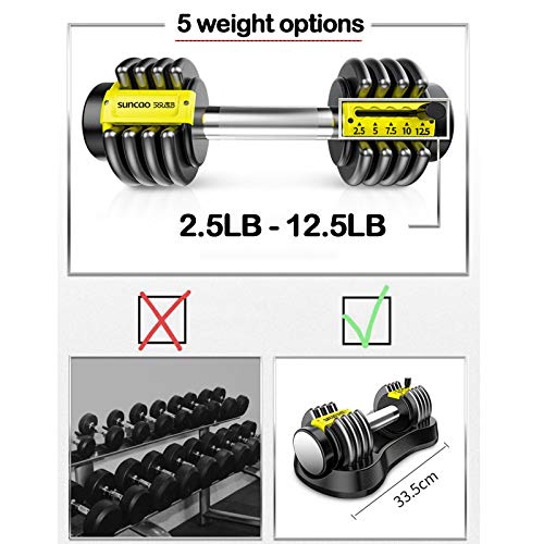 Ajustable Dumbbell Set – Tamaño Compacto y Mango Antideslizante y Giratorio – 5 Velocidades De Peso Rápido Levantamiento De Pesas Ajustable 2 Pack Ajustable Dumbbell Set – Tamaño Compacto y Mango Antideslizante y Giratorio – 5 Velocidades De Peso Rápido Levantamiento De Pesas Ajustable 2 Pack