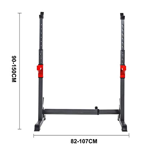 Ajustable En Rack con Barra Jaula De Sentadillas Peso Equipo De Formación Home Fitness Equipment Equipo De Ejercicio Equipo De Entrenamiento Muscular (Color : Black, Size : 110x55x170cm) Ajustable En Rack con Barra Jaula De Sentadillas Peso Equipo De Formación Home Fitness Equipment Equipo De Ejercicio Equipo De Entrenamiento Muscular (Color : Black, Size : 110x55x170cm)