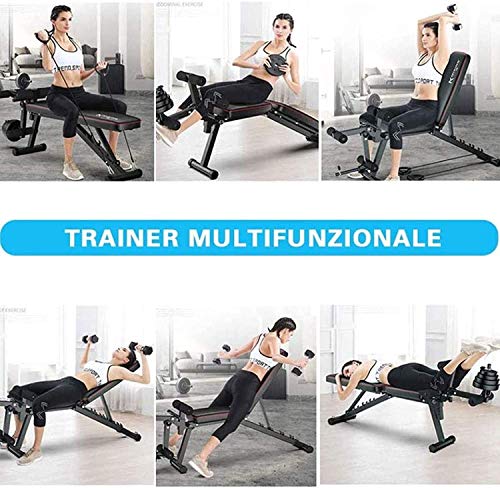 Ajustables Banco De Musculacion Banco De Musculacion Multifunción, Plegable Inclinación con Curler Piernas, para Entrenamiento de Cuerpo Completo, para Gimnasio en casa Ajustables Banco De Musculacion Banco De Musculacion Multifunción, Plegable Inclinación con Curler Piernas, para Entrenamiento de Cuerpo Completo, para Gimnasio en casa