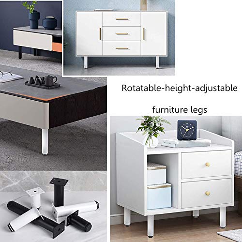 Ajustables Patas Para Muebles Pies De Gabinete, Patas De Mesa De Muebles Patas De Sofá Pies 4 Piezas, FáCil De Instalar, 80-420mm(white120-180mm) Ajustables Patas Para Muebles Pies De Gabinete, Patas De Mesa De Muebles Patas De Sofá Pies 4 Piezas, FáCil De Instalar, 80-420mm(white120-180mm)