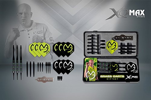 Ak Sport Dartboard Michael Van Gerwen Darts Brass Set de Regalo, Unisex, Plata