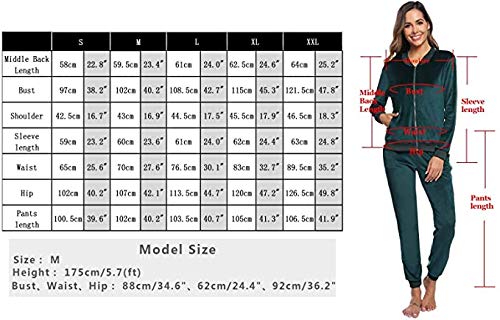 Akalnny Chándal Conjunto Mujer de Terciopelo Informal Pijamas Trajes Chaquetas de Manga Larga con Cremallera + Pantalones de Cintura Alta Gris Akalnny Chándal Conjunto Mujer de Terciopelo Informal Pijamas Trajes Chaquetas de Manga Larga con Cremallera + Pantalones de Cintura Alta Gris