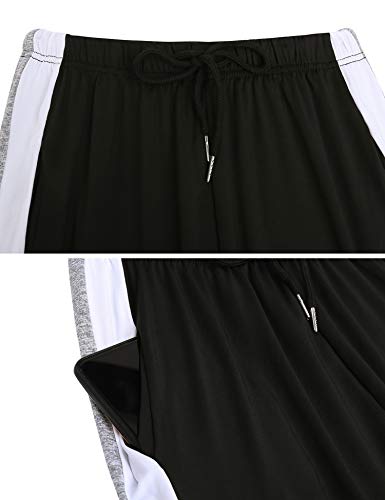 Akalnny Mujer 2 Piezas Chándales Casuales Conjunto de Camiseta y Pantalón de Manga Corta Verano para Correr Yoga Ropa Deportiva(Gris,XXL Akalnny Mujer 2 Piezas Chándales Casuales Conjunto de Camiseta y Pantalón de Manga Corta Verano para Correr Yoga Ropa Deportiva(Gris,XXL