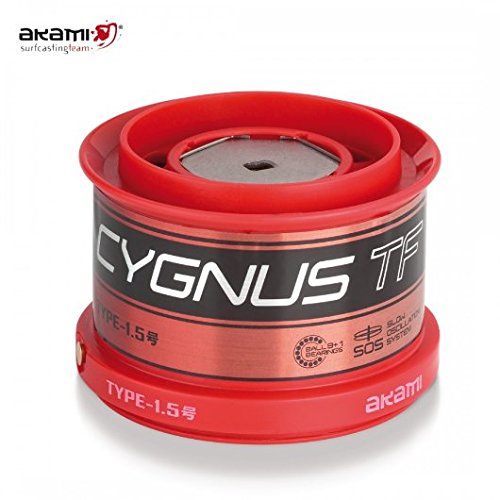 akami Cygnus TF - carrete para pesca surfcasting de 2 bobinas, de teflón akami Cygnus TF - carrete para pesca surfcasting de 2 bobinas, de teflón