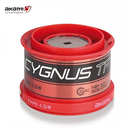 akami Cygnus TF - carrete para pesca surfcasting de 2 bobinas, de teflón