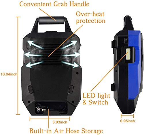 Akface Compresor de Aire Coche,Inflador Coches Portatil,Inflador Neumaticos Hasta 150 PSI,Compresores 12v para Bicicleta de Coche y Otros Inflables,Azul Akface Compresor de Aire Coche,Inflador Coches Portatil,Inflador Neumaticos Hasta 150 PSI,Compresores 12v para Bicicleta de Coche y Otros Inflables,Azul